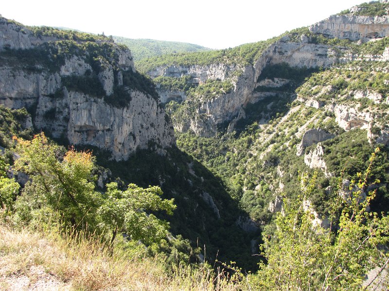 gorges de la nesque1.jpg - De Nesque heeft in de loop der eeuwen een prachtige kloof geslepen in de rotsen.